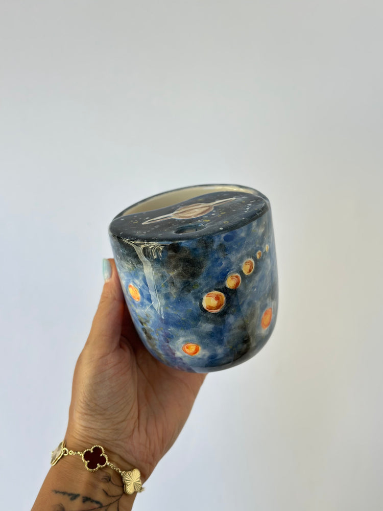 Little Prince handmade ceramic takeaway mug
