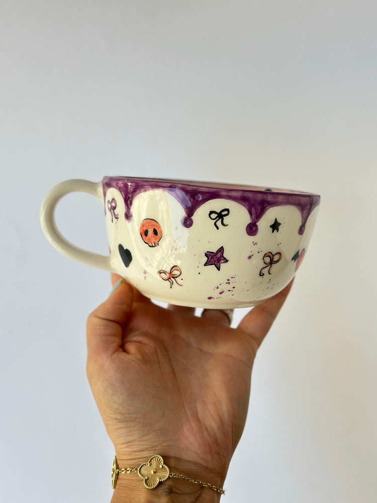 Cat handmade ceramic mug