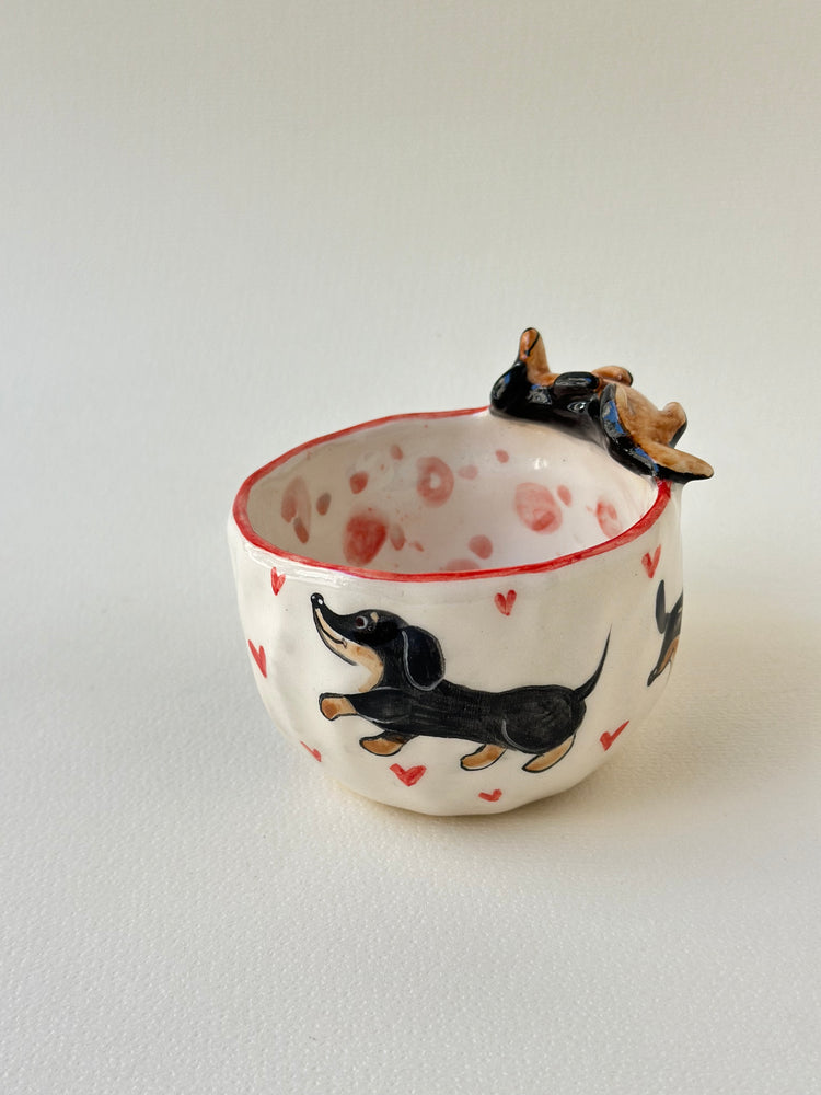 Dachshund dog handmade mug