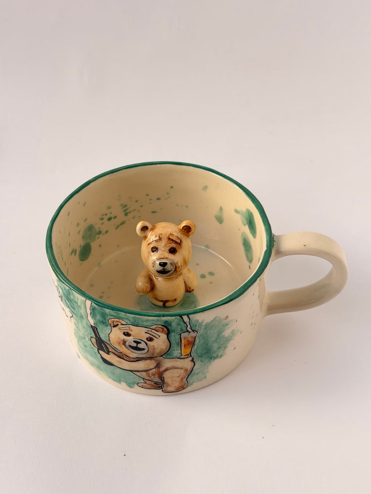Teddy handmade ceramic mug
