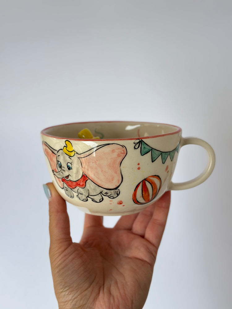 Elephant handmade ceramic mug