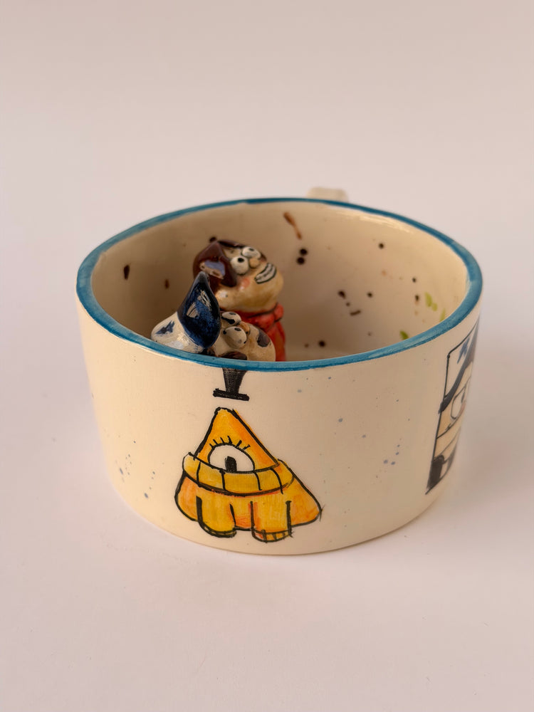 Friends handmade ceramic mug