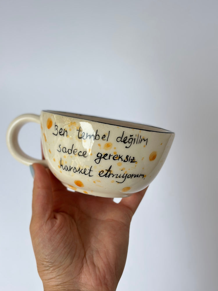 Cat handmade ceramic mug