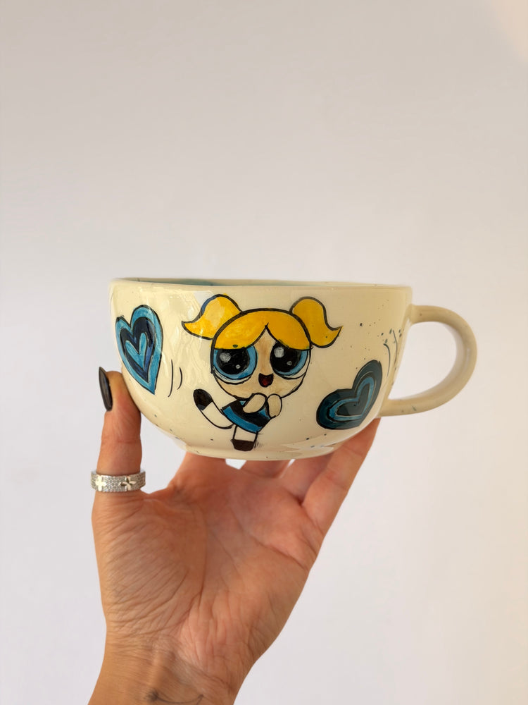 Girl handmade ceramic mug