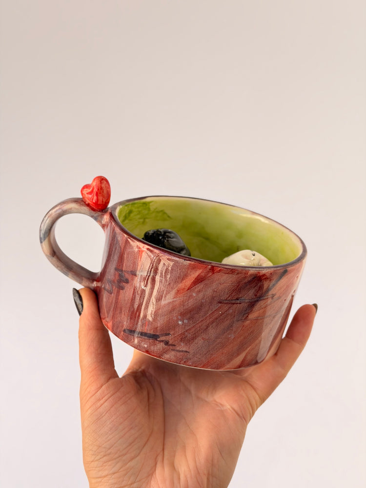 Dragons handmade ceramic mug