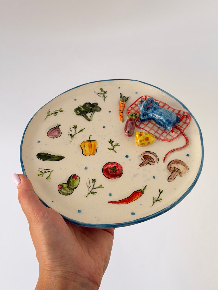 Little Chef handmade ceramic plate