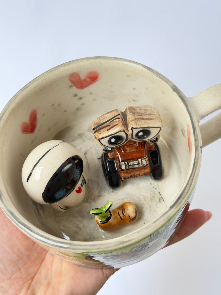 Couple handmade ceramic mug