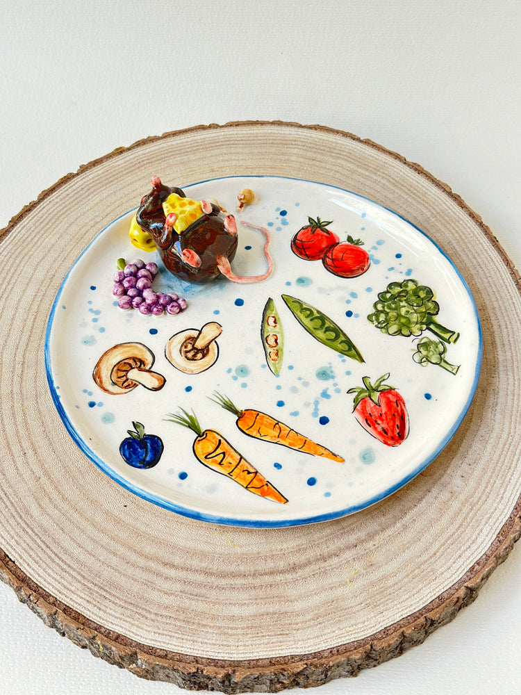 Mouse handmade plate