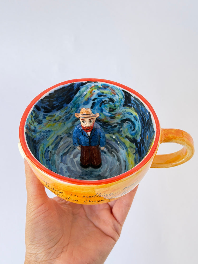 Vincen Wan Gogh handmade cup