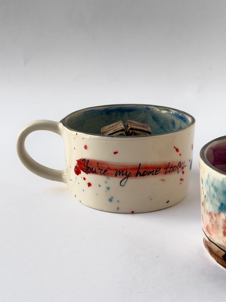 Couple handmade ceramic mugs