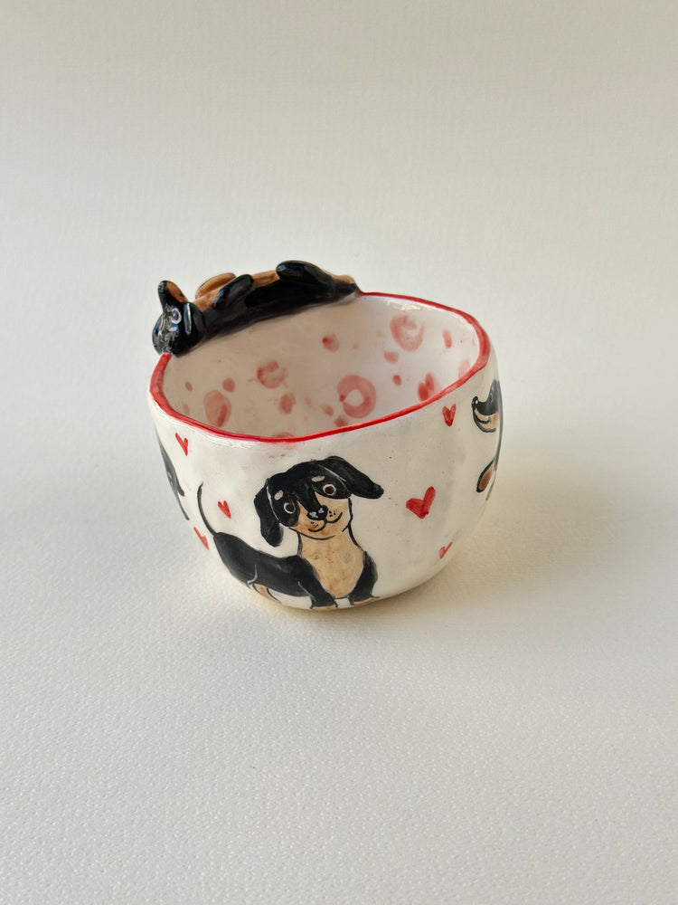 Dachshund dog handmade mug