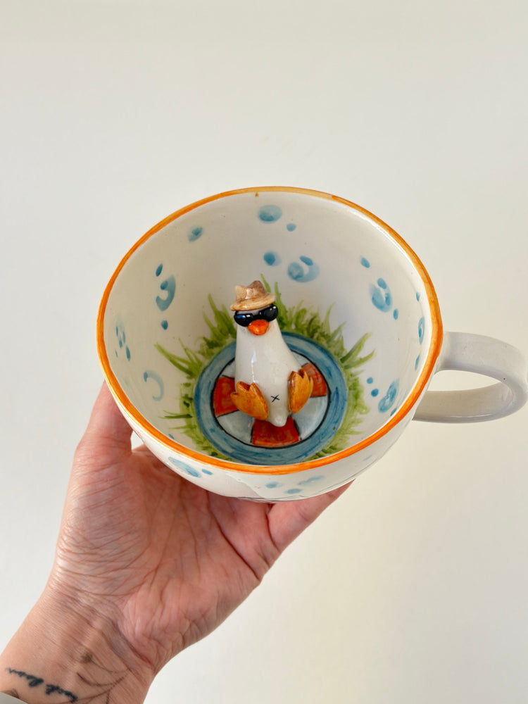Duck handmade mug