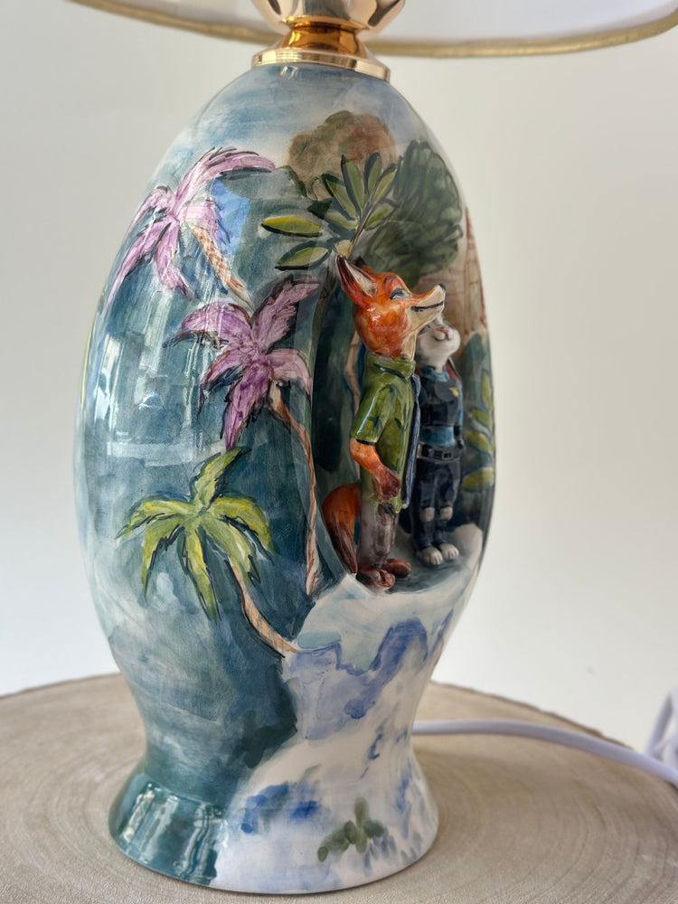 Nick and Judy handmade ceramic lamp