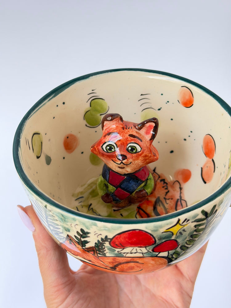 Fox handmade ceramic mug