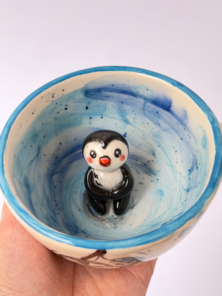 Penguin handmade ceramic mug