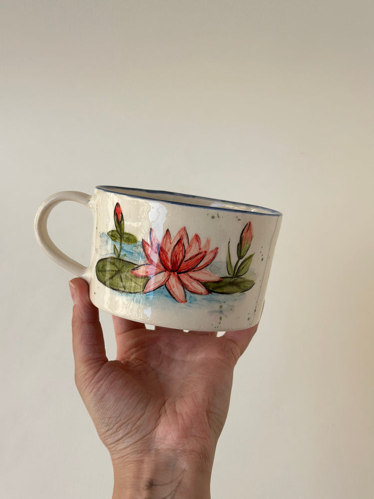 Frog handmade mug ceramic