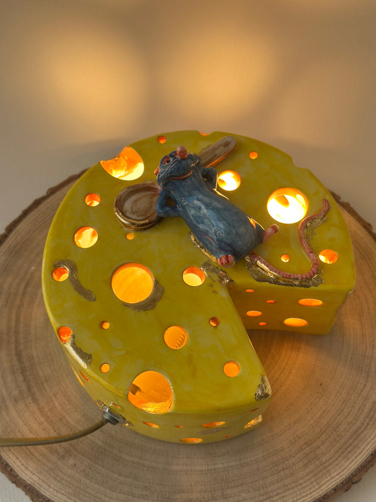 Little Chef ceramic handmade lamp