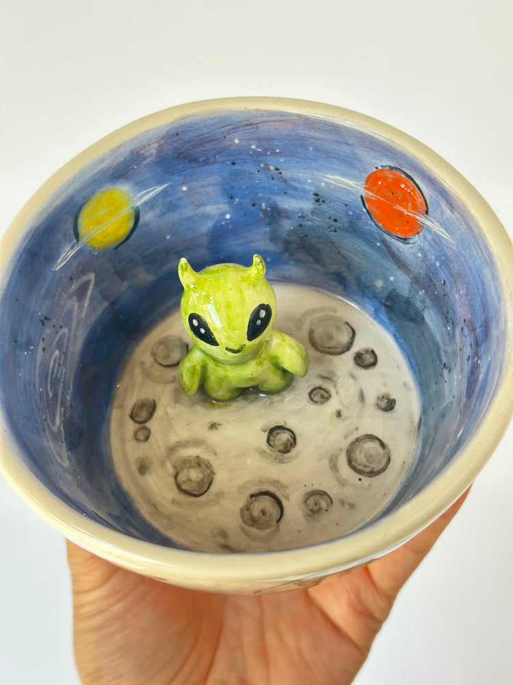 Alien handmade ceramic mug