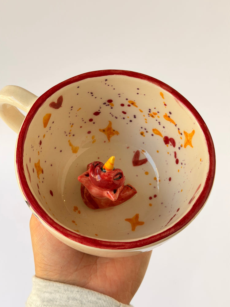 Unicorn handmade ceramic mug