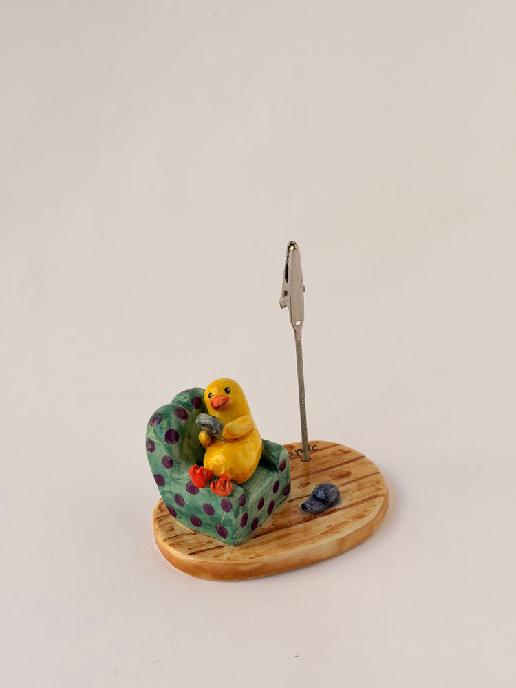 Duck handmade ceramic holder