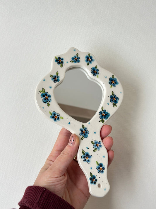 Flowers handmade mirror