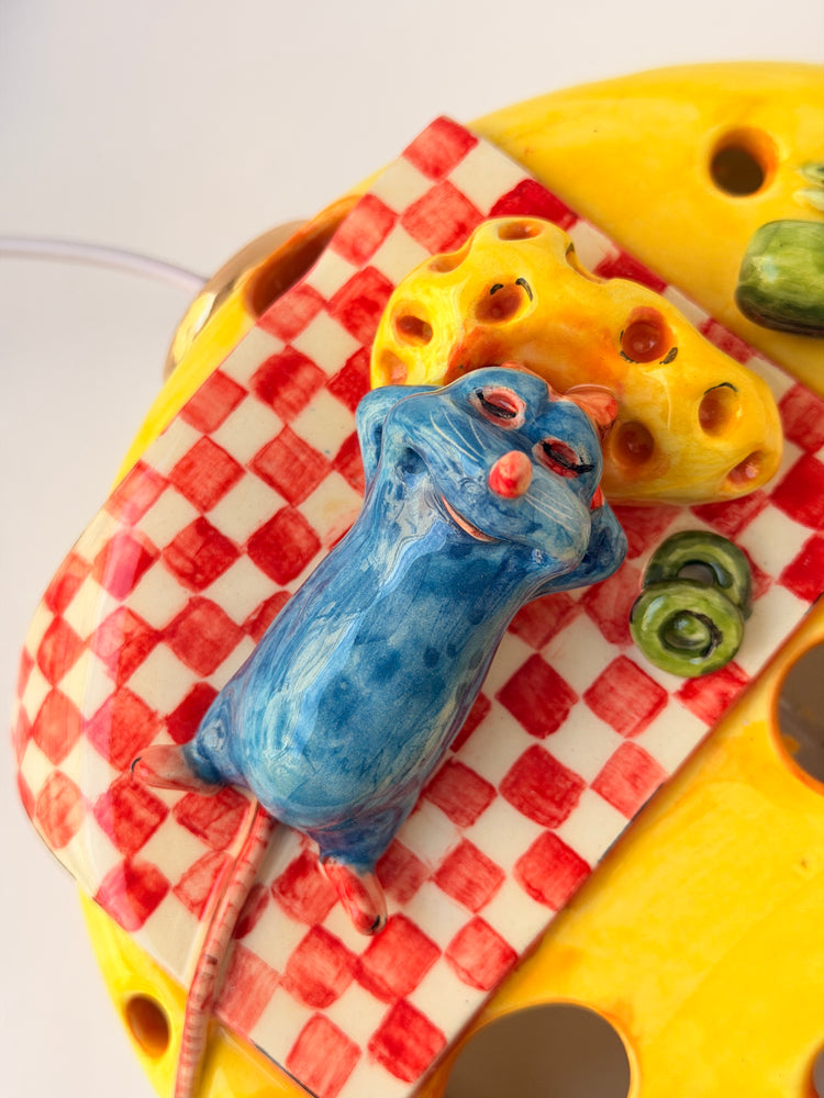Little Chef handmade ceramic lamp