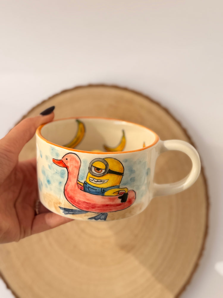 Banana handmade ceramic mug