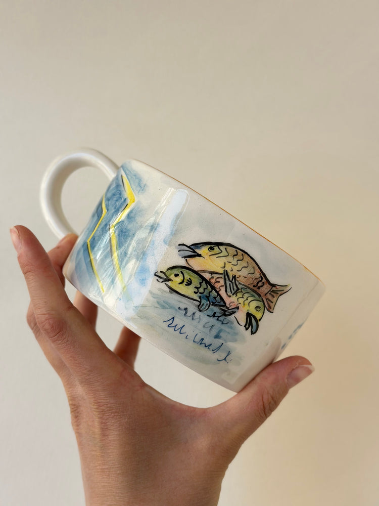 Dragon handmade ceramic mug