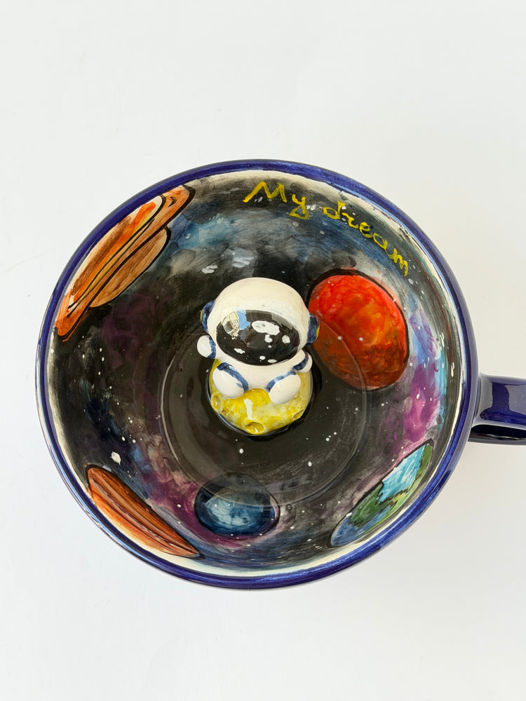 Astronaut handmade ceramic mug