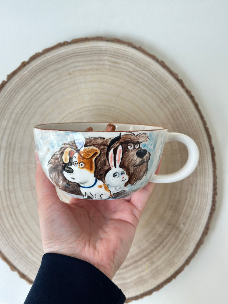 Dog handmade mug