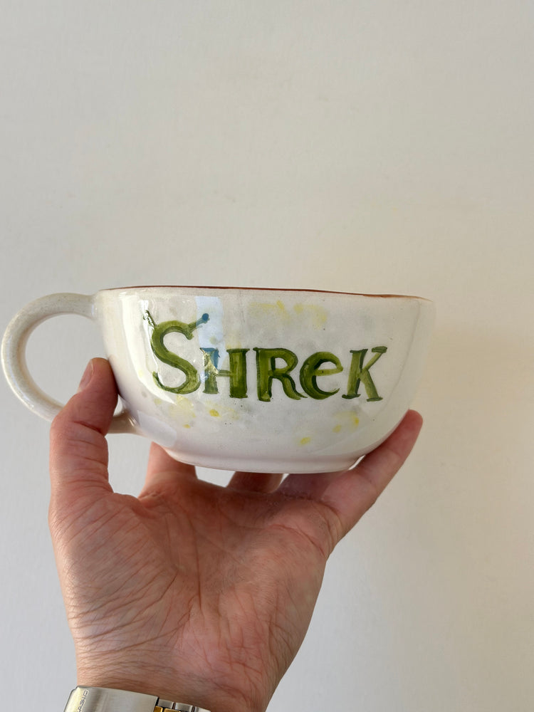 Shrek handmade ceramic mug