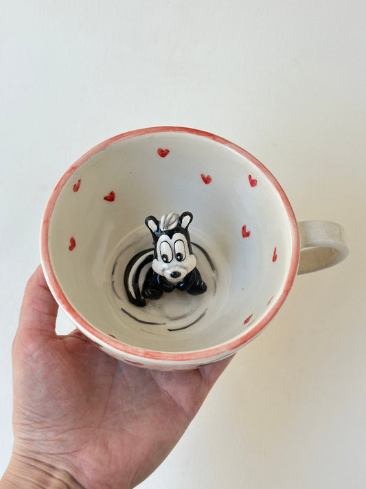 Skunk mood handmade mug