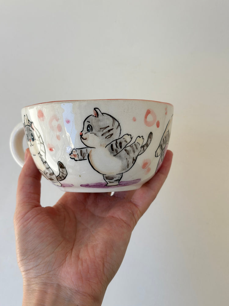 Cat handmade mug