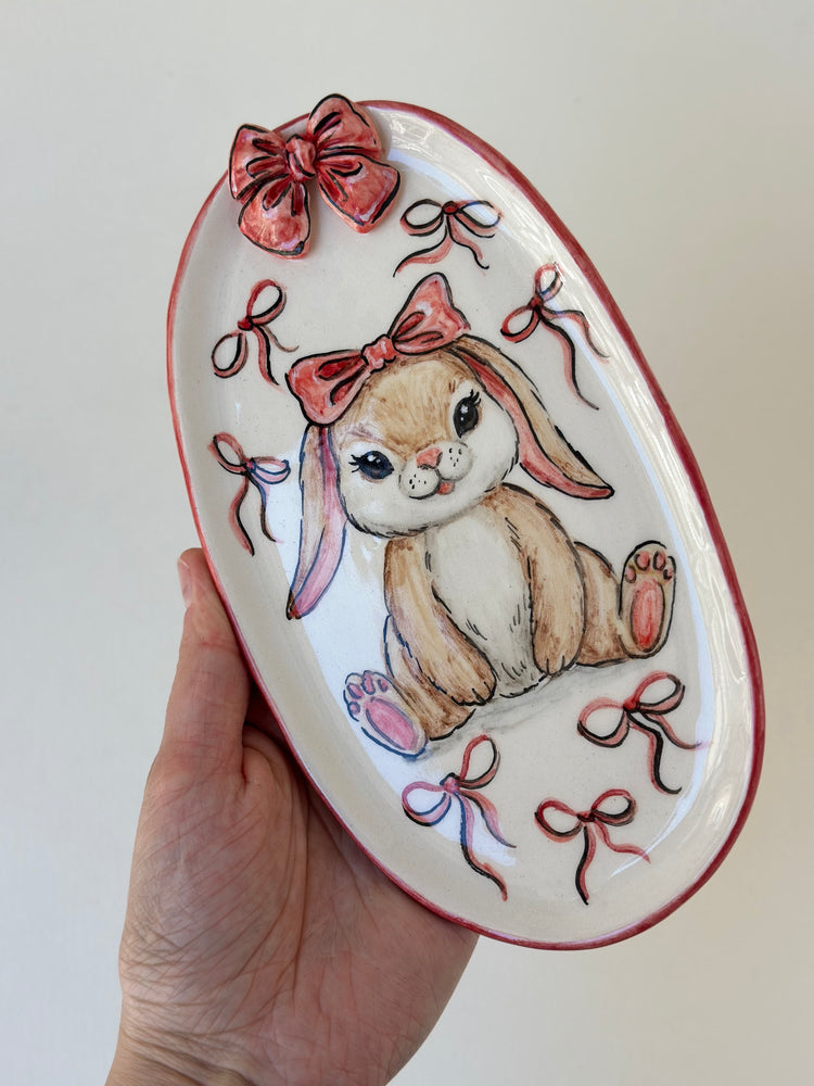 Rabbit Handmade plate