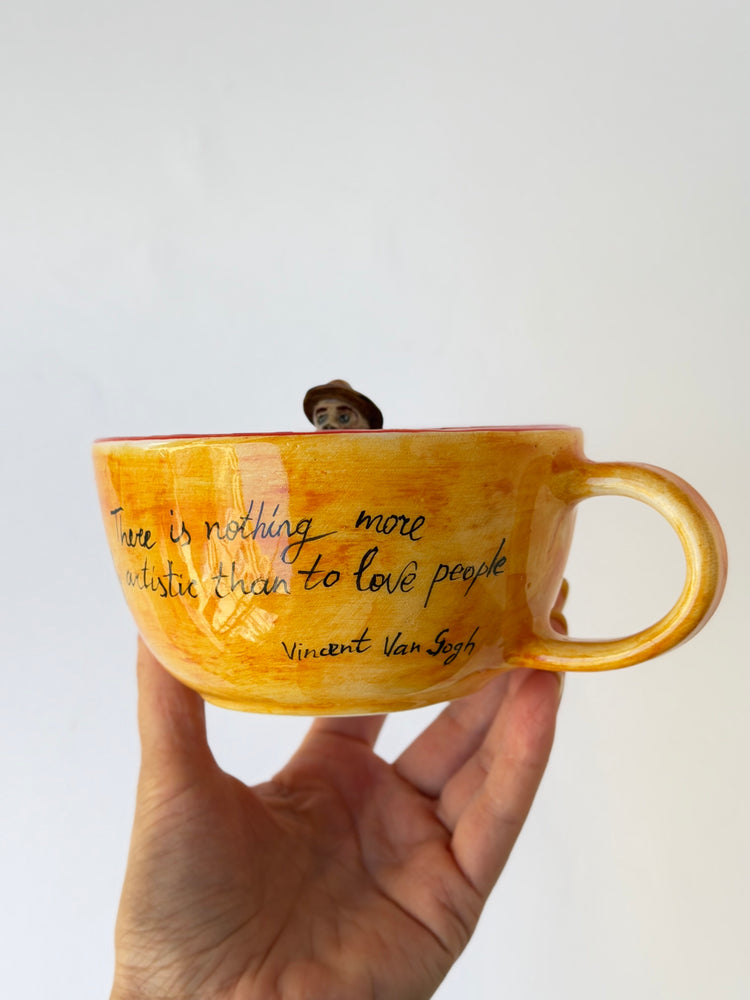 Vincen Wan Gogh handmade cup