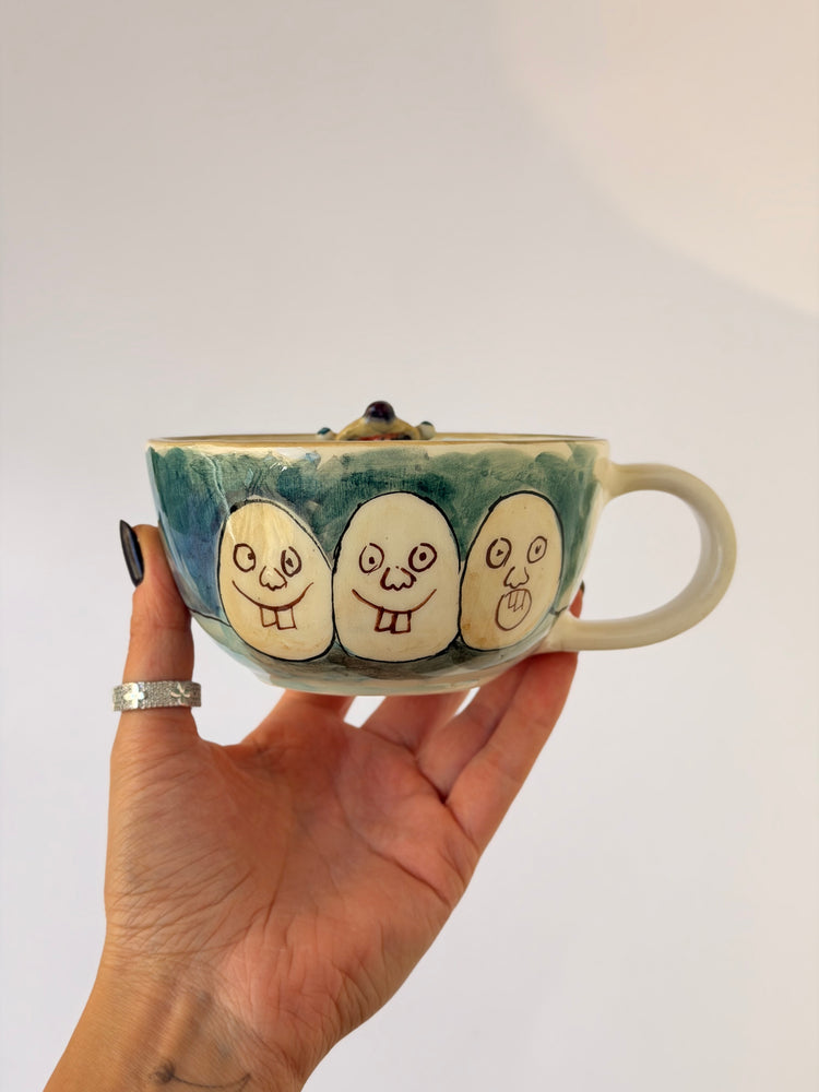 Ground Sloth handmade ceramic mug