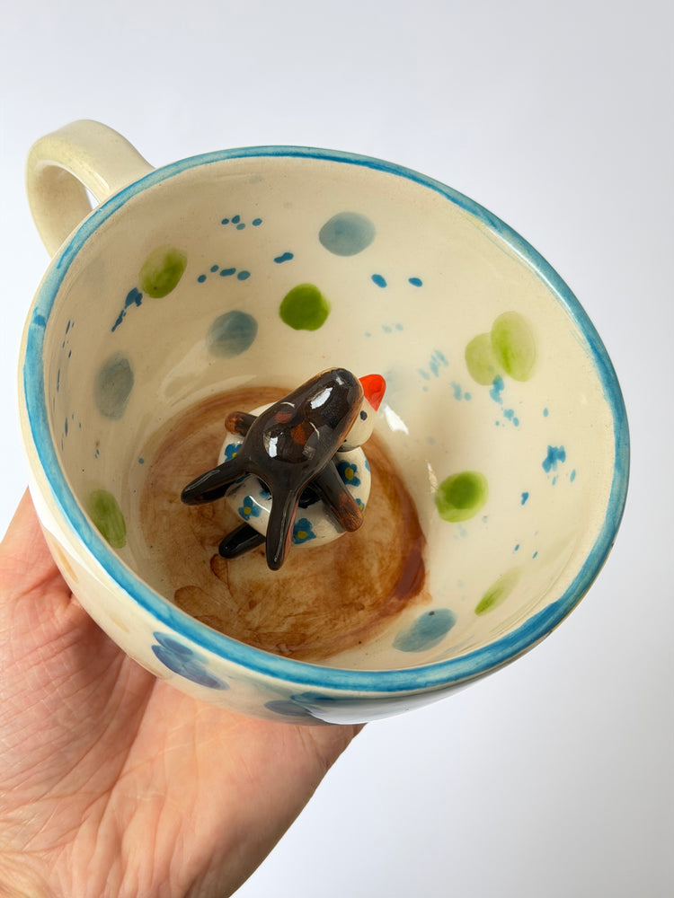 Dachshund dog handmade ceramic mug