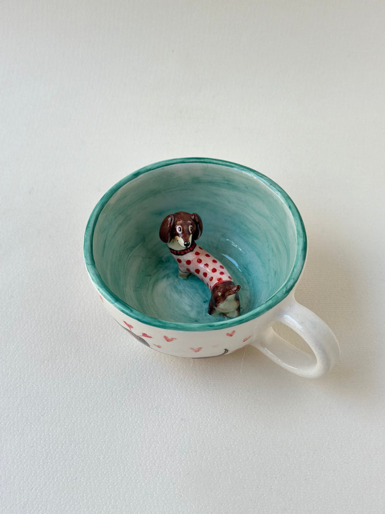Dachshund dog handmade mug