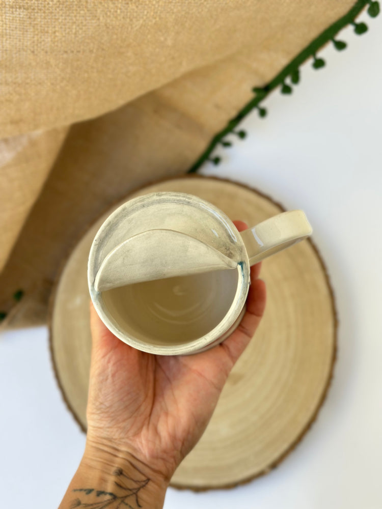 Canned goods handmade ceramic mug