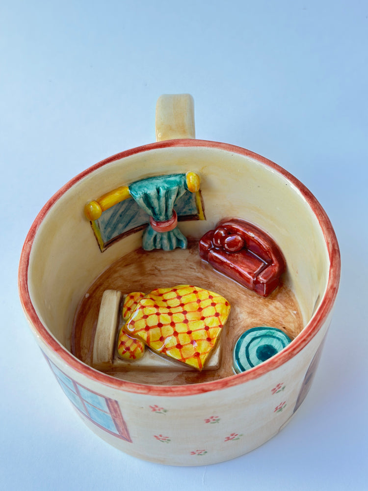 Handmade home decor ceramic mug