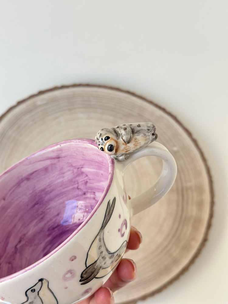 Sea otter Handmade mug
