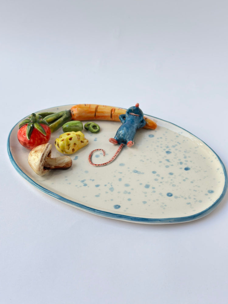 Little Chef Handmade ceramic plate
