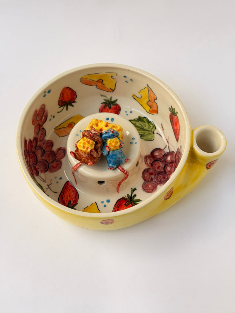 Little Chef and brother handmade ceramic washing bowl