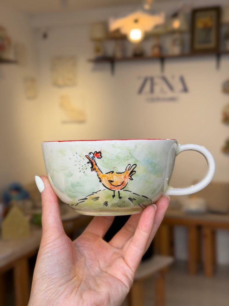 Duck handmade ceramic mug