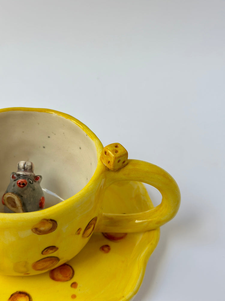Little Chef handmade mug and plate
