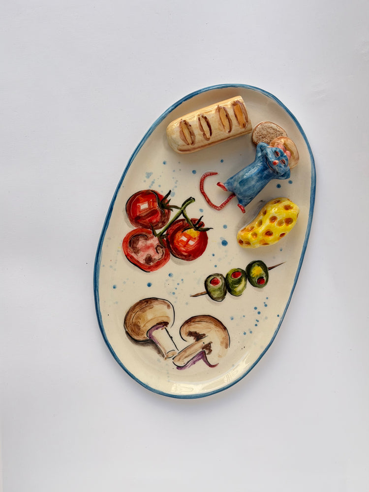 Little Chef handmade ceramic plate
