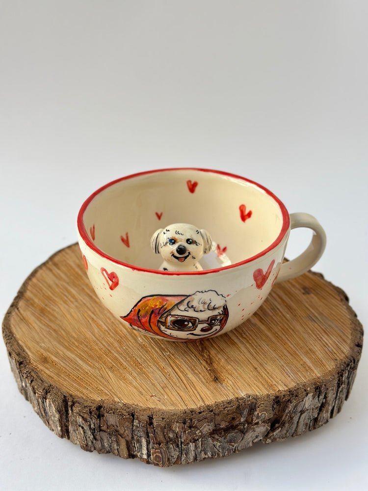 Dog handmade mug