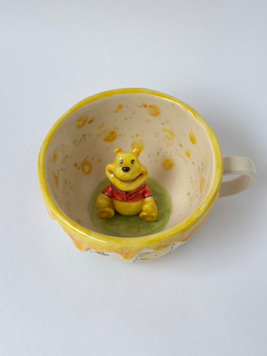 Bear handmade mug ceramic