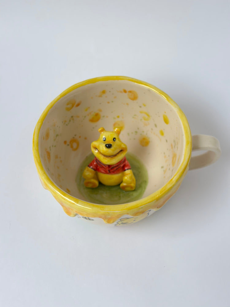 Bear handmade mug ceramic