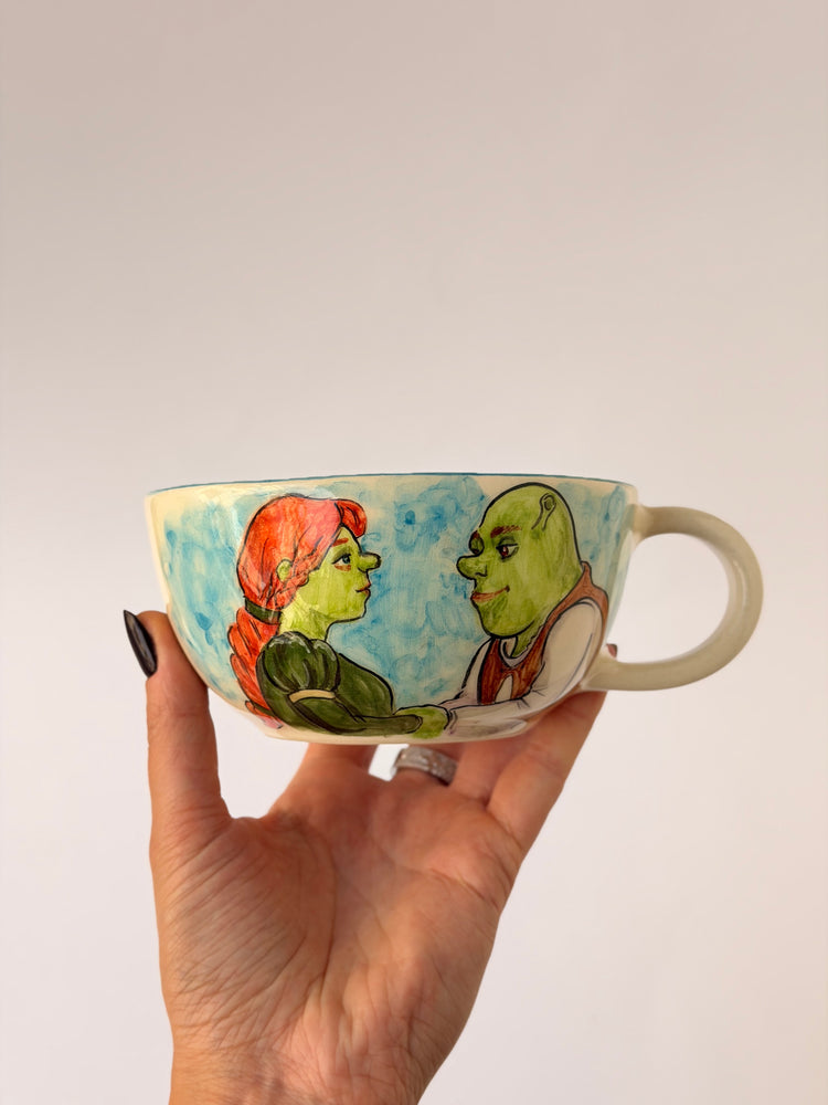 Green Giant handmade ceramic mug